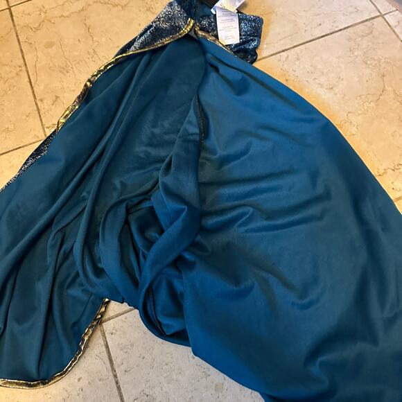 Great Pretenders Starry Night Wizard Cape Hat Magician Magic Costume Kids 7-8 - Picture 7 of 11